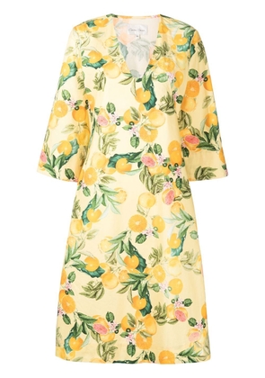 Cara Cara Martina botanical-print dress - Yellow