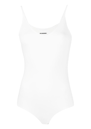 Jil Sander sleeveless stretch bodysuit - White