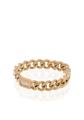 SHAY 18kt yellow gold diamond chain-link ring