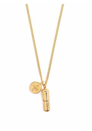 AMBUSH logo-tag pendant necklace - Gold