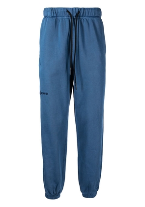 AAPE BY *A BATHING APE® logo-embroidered cotton track pants - Blue