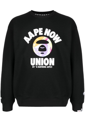 AAPE BY *A BATHING APE® graphic cotton-blend sweatshirt - Black