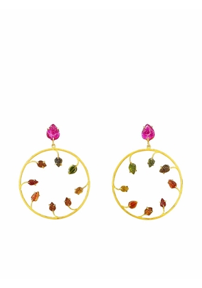 AKANSHA SETHI Folio hoop earrings - Gold