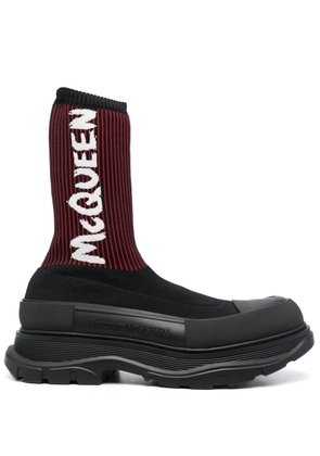 Alexander McQueen Tread Slick sock boots - Black
