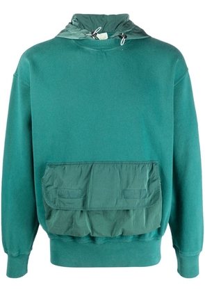 Aries logo-print hoodie - Green