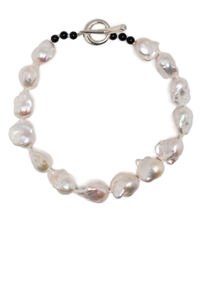 Sophie Buhai Baroque-Pearl Collar necklace - White