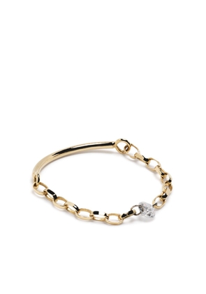 THE ALKEMISTRY 18kt yellow gold diamond chain-link ring