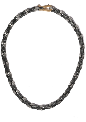 hum box-chain necklace - Silver
