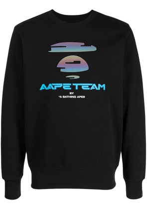 AAPE BY *A BATHING APE® graphic logo-print sweatshirt - Black