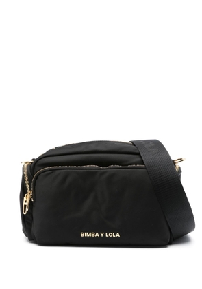 Bimba y Lola small logo-lettering crossbody bag - Black