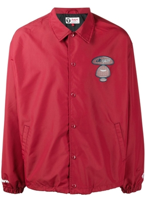 AAPE BY *A BATHING APE® Milo-patch shirt jacket - Red