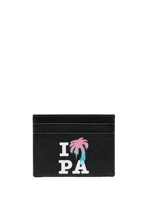 Palm Angels graphic-print cardholder - Black