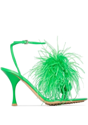 Bottega Veneta Feather dot sandals - Green