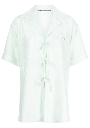 Alexander Wang jacquard pajama-style shirt - Green