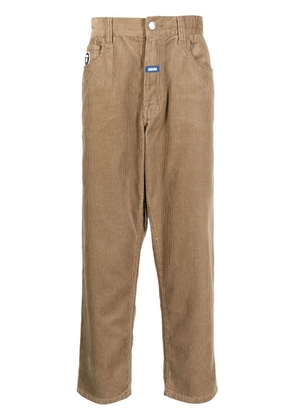 AAPE BY *A BATHING APE® straight-leg cotton trousers - Brown