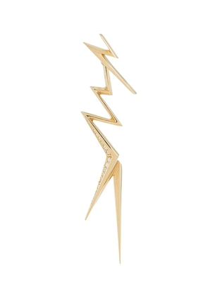 LE STER 18kt yellow gold diamond Thunderflash jacket and right ear stud earring