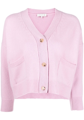 Mackintosh KELLE V-neck wool cardigan - Pink