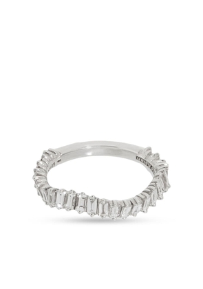 Suzanne Kalan 18kt white gold Way Wave diamond ring - Silver