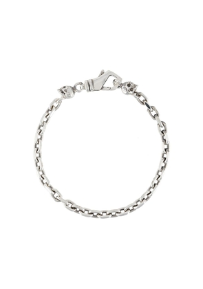 Emanuele Bicocchi skull-charm chain bracelet - Silver