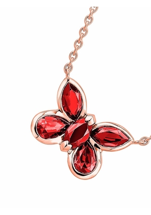 Pragnell 18kt rose gold Butterfly ruby pendant necklace - Pink
