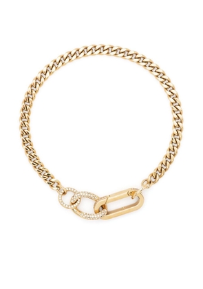 Swarovski mixed-link pavé Dextera bracelet - Gold