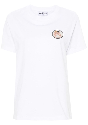 Fiorucci logo-appliqué cotton T-shirt - White