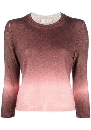 Tory Burch ombré-effect cashmere jumper - Pink
