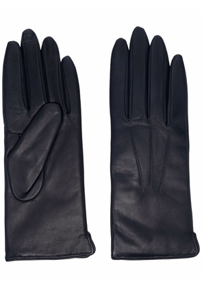Aspinal Of London slim leather gloves - Blue