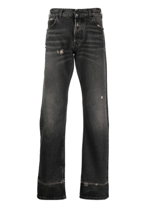 Marcelo Burlon County of Milan Cross distressed denim jeans - Black