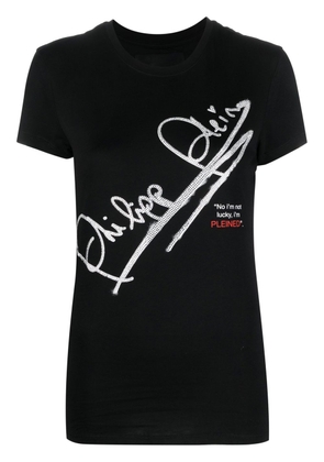 Philipp Plein SS Signature cotton T-shirt - Black