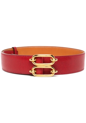 Hermès Pre-Owned pre-owned Chaîne d'Ancre reversible belt - Red