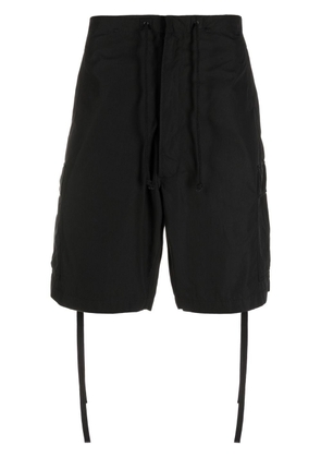 Maharishi drawstring-waistband shorts - Black