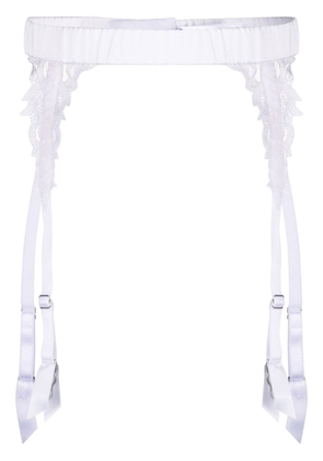 Fleur Of England Aria suspender belt - White