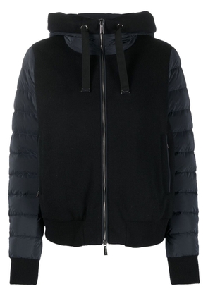 Moorer zip-up padded down jacket - Black