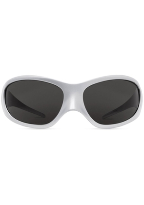 Balenciaga Eyewear Skin XXL cat-eye sunglasses - Silver