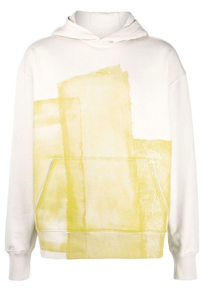 A-COLD-WALL* graphic-print cotton hoodie - Neutrals
