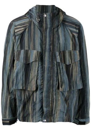 Paul Smith Woodland-print hooded jacket - Blue