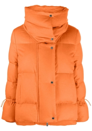 Moorer high-neck padded down jacket - Orange