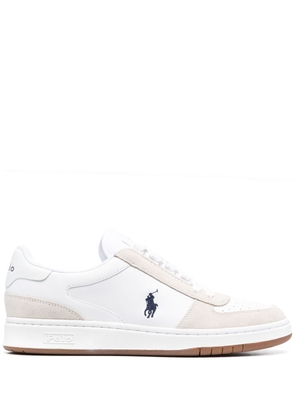 Polo Ralph Lauren Court leather suede sneakers - White