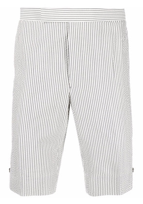 Thom Browne classic backstrap striped shorts - Grey