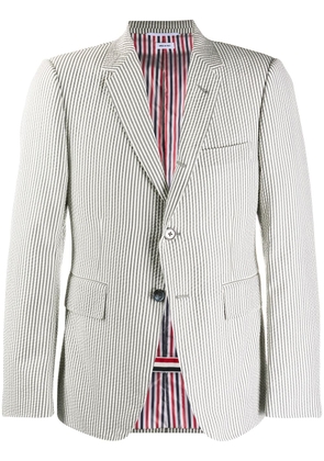 Thom Browne striped single-breasted blazer - Grey