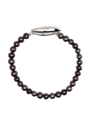 SWEETLIMEJUICE silver pearl beaded bracelet - Purple