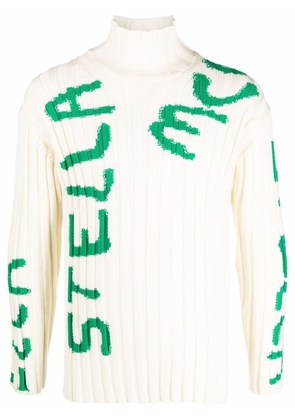 Stella McCartney logo-print jumper - White