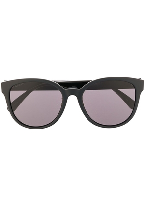 Gucci Eyewear Double G cat-eye frame sunglasses - Black