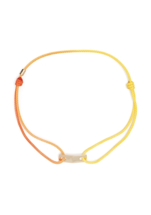 LUIS MORAIS 14kt yellow gold cord bracelet - Orange