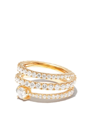 Anita Ko 18kt yellow gold Coil diamond ring