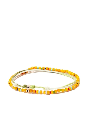 LUIS MORAIS 14kt yellow gold beaded bracelet set