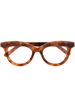 Retrosuperfuture Numero-100 round-frame optical glasses - Brown