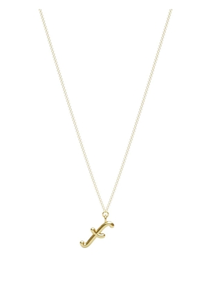 THE ALKEMISTRY 18kt yellow gold Love Letter F necklace