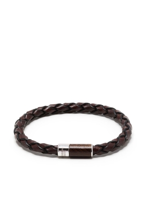 Tateossian Carbon Pop woven bracelet - Brown